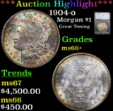 ***Auction Highlight*** 1904-o Morgan Dollar $1 Graded ms66+ By SEGS (fc)