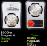 NGC 1900-o Morgan Dollar $1 Graded ms64 By NGC