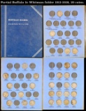 Partial Buffalo 5c Whitman folder 1913-1938, 29 coins.