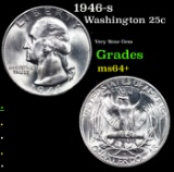 1946-s Washington Quarter 25c Grades Choice+ Unc