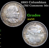 1893 Columbian Old Commem Half Dollar 50c Grades Select AU