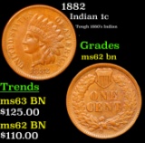 1882 Indian Cent 1c Grades Select Unc BN