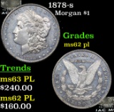 1878-s Morgan Dollar $1 Grades Select Unc PL