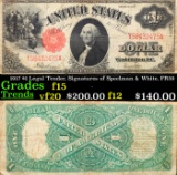 1917 $1 Legal Tender, Signatures of Speelman & White, FR39 Grades f+
