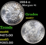 1884-o Morgan Dollar $1 Grades GEM+ Unc