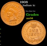 1908 Indian Cent 1c Grades Choice AU/BU Slider