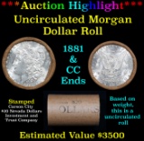 ***Auction Highlight*** 1881 & CC Uncirculated Morgan Dollar Shotgun Roll (fc)