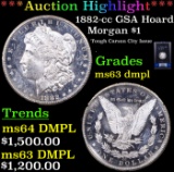 ***Auction Highlight*** NGC 1882-cc Morgan Dollar GSA Hoard $1 Graded ms63 dmpl By NGC (fc)