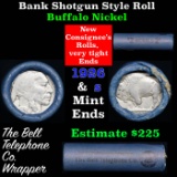 Buffalo Nickel Shotgun Roll in Old Bank Style 'Bell Telephone'  Wrapper 1926 & S Mint Ends