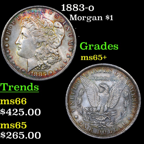 1883-o Morgan Dollar $1 Grades GEM+ Unc