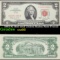1963 $2 Red seal United States Note Fr1513 Grades Gem+ CU