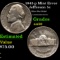 1943-p Jefferson Nickel Mint Error 5c Grades AU, Almost Unc