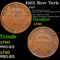 1863 New York Civil War Token F-NY-985-A-1a 1c Grades xf