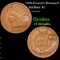 1906 Indian Cent Counter Stamped 1c Grades vf details