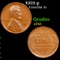 1923-p Lincoln Cent 1c Grades xf+
