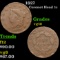 1827 Coronet Head Large Cent 1c Grades vg+