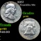 Proof 1957 Franklin Half Dollar 50c Grades GEM+ Proof