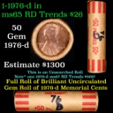 Shotgun Lincoln 1c roll, 1976-p 50 pcs Coin-Tainer Wrapper