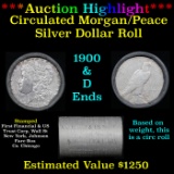 ***Auction Highlight***  First Financial Shotgun 1900 & 'D' Ends Mixed Morgan/Peace Silver dollar ro