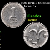 2006 Israel 1 Sheqel 1s Grades GEM++ Unc