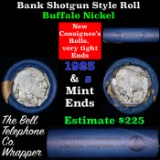 Buffalo Nickel Shotgun Roll in Old Bank Style 'Bell Telephone'  Wrapper 1923 & S Mint Ends