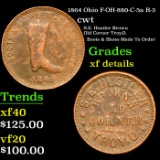 1864 Ohio Civil War Token F-OH-880-C-5a R-3 1c Grades xf details