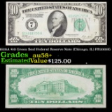 1928A $10 Green Seal Federal Reserve Note (Chicago, IL) FR2000G Grades Choice AU/BU Slider+