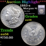 ***Auction Highlight*** 1883-s Morgan Dollar $1 Graded au58 By SEGS (fc)