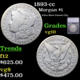 1893-cc Morgan Dollar $1 Graded vg10 By SEGS