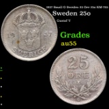 1937 Small G Sweden 25 Ore 25o KM-785 Grades Choice AU