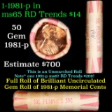 Shotgun Lincoln 1c roll, 1981-p 50 pcs Brandt Wrapper