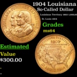 1904 Louisiana Purchase Exposition Souvenir Medal So-Called Dollar HK-316 Grades Choice Unc