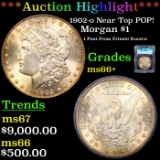 ***Auction Highlight*** 1902-o Morgan Dollar Near Top POP! $1 Graded ms66+ By ICG (fc)