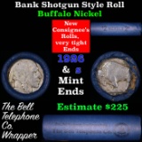 Buffalo Nickel Shotgun Roll in Old Bank Style 'Bell Telephone'  Wrapper 1926 & S Mint Ends