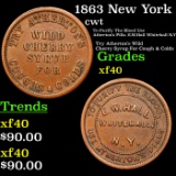 1863 New York Civil War Token F-NY-985-A-1a 1c Grades xf