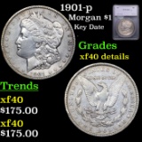 1901-p Morgan Dollar $1 Graded xf40 details By SEGS