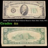 1934C $10 Green Seal Federal Reserve Note (New York, NY) Grades f+