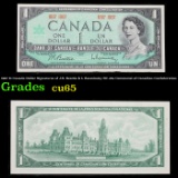 1967 $1 Canada Dollar Signatures of J.R. Beattie & L Rasminsky BC-45a Centennial of Canadian Confede