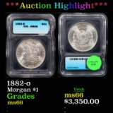 ***Auction Highlight*** 1882-o Morgan Dollar $1 Graded ms66 By ICG (fc)