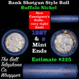 Buffalo Nickel Shotgun Roll in Old Bank Style 'Bell Telephone'  Wrapper 1927 & S Mint Ends