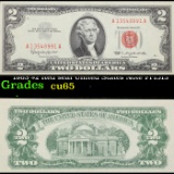 1963 $2 Red seal United States Note Fr1513 Grades Gem CU