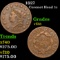 1827 Coronet Head Large Cent 1c Grades vf++
