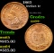 1863 Indian Cent 1c Grades Choice+ Unc