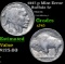 1937-p Buffalo Nickel Mint Error 5c Grades xf+