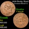 1839 Booby Head Coronet Head Large Cent 1c Grades f details