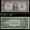 1935A $1 Blue Seal Silver Certificate Signatures of Julian & Morgenthau Fr-1608 Grades vf+