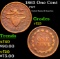 1863 One Cent Civil War Token 1c Grades vf+