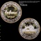 Silver Gaming token with 24K heavy gold electroplate. $40 Bally The Grand Casino Resort Atlantic cit