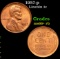 1957-p Lincoln Cent 1c Grades GEM++ RB