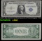 1935E $1 Blue Seal Silver Certificate Signatures of Priest & Humphrey Fr-1614 Grades xf